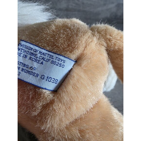 Vtg Mattel Emotions 1980s Hastings 11" Lion Plush Stuffed Animal Tan Grey G24 - Picture 9 of 11